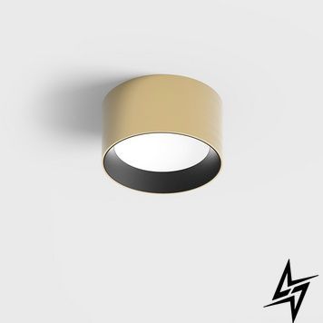 LTX 02.1580.13.930.BR/BK Накладной потолочный светильник PRISMA M, D149мм, H80мм, LED 13W, 3000K, 881Lm, 80&deg;, CRI>90, UGR>19, 220V-240V, IP20, микропризма, латунь/черный фото