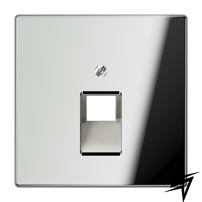 Накладка на розетку 1-на хром LS 990 Jung GCR2969-1UA фото