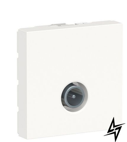 TV-розетка Schneider Electric NU346218 Unica New, біла, глянцева, IP20 фото