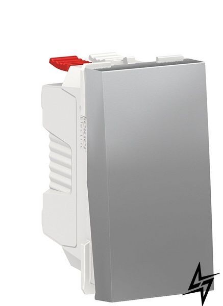 1-клавішна кнопка Schneider Electric NU310630 Unica New, алюміній, матова, 10 А, IP20 NU310630 фото