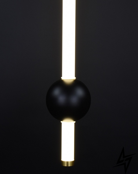 Люстра потолочная LED L23-36792 Черный YG517A/1-bk фото в живую, фото в дизайне интерьера