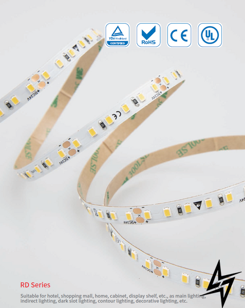 LED лента RISHANG 120-2835-12V-IP33 9,6W Green 5м RD08C0TA-B-G RD08C0TA-B-G фото