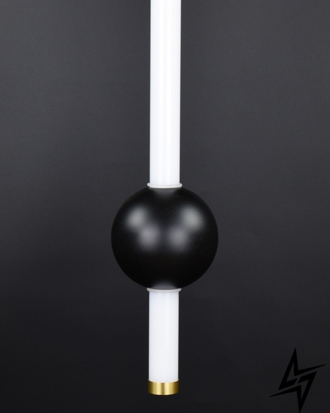 Люстра стельова LED L23-36792 Чорний YG517A/1-bk фото наживо, фото в дизайні інтер'єру