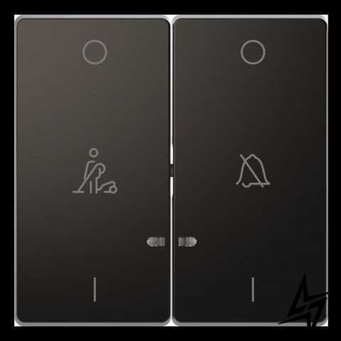 Подвійна клавіша з підсвічуванням Schneider Electric MTN3429-6034 Merten D-Life, антрацит MTN3429-6034 фото