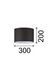 Абажур Ideal Lux 304618 Set Up Paralume Cilindro D30 Tortora - изображение 2