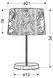 Настольная лампа Candellux 41-55866 Arosa 1хE14 34х21 см  фото в дизайне интерьера, фото в живую 2/2