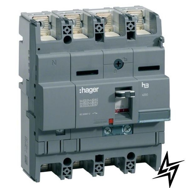 Корпусний автоматичний вимикач Hager HNB161H 4P, 160 А, 40 кА HNB161H фото