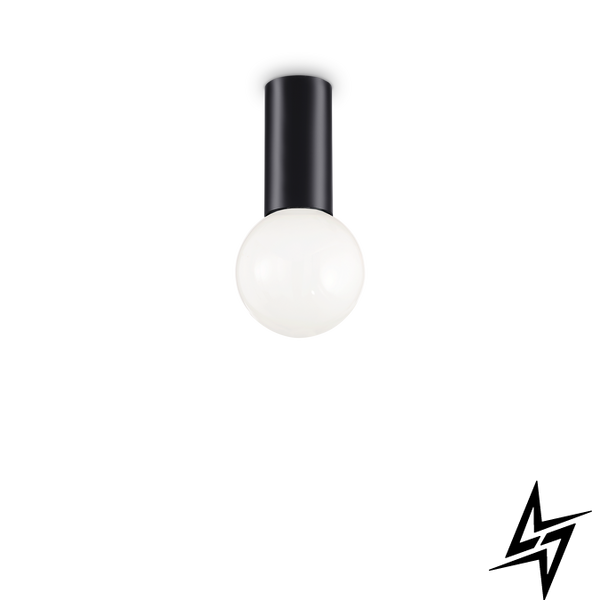Точечный накладной светильник Ideal Lux Petit Pl1 Nero 232980 47518 фото в живую, фото в дизайне интерьера