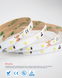 LED стрічка RISHANG 60-2835-12V-IP20 5,5W 454Lm 2700K 5м RN0860TA-B-SW RN0860TA-B-SW - зображення 4