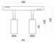 Магнитный трековый светильник Kloodi KDMG-SPOT30 2x3W 3K WH черный 6 Вт KDMG-SPOT30 2x3W 3K WH - изображение 3