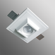 Гипсовый светильник встроенный квадрат 004 30377 CB 004 фото в дизайне интерьера, фото в живую 3/6