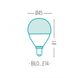 LED лампа Kanlux 23421 Bilo E27 6,5W 4000K 600Lm 7,6x4,5 см фото 2/3