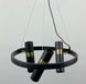 Современная дизайнерская модель светильника на тросах с плафонами-спотами LE26535 6xGU10 45x45см Черный J 063/6 BK фото в дизайне интерьера, фото в живую 2/5