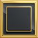 1754-0-4565 Рамка Dynasty Латунь полированная, черное стекло 1-постовая 2CKA001754A4565 ABB фото 2/2