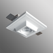 Гипсовый светильник встроенный квадрат 004 30377 CB 004 фото в дизайне интерьера, фото в живую 5/6
