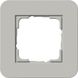 0211422 Рамка с антрацитовой подложкой E3 Серый / Антрацит 1-постовая Gira фото 1/2