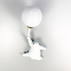 Бра из серии Bear Balloons LE26235 15x35x14см Белый WSG 10-100 фото в дизайне интерьера, фото в живую 4/8