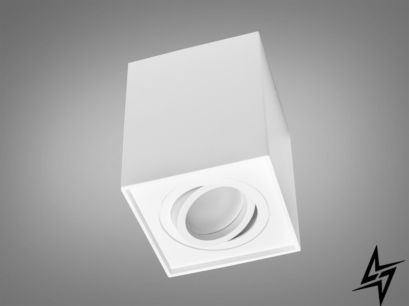 Накладний точковий світильник D23-31427 Білий QXL-1724-S-WH фото наживо, фото в дизайні інтер'єру