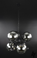 Потолочная люстра подвесная в стиле LOFT лофт L23-37293 Черный 0666/6-gr фото в живую, фото в дизайне интерьера
