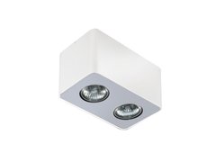 Точечный накладной светильник Azzardo Nino 2 White Aluminium AZ1386