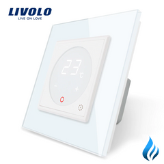 Терморегулятор Livolo для котлів опалення колір сірий (VL-C701TM3-15)