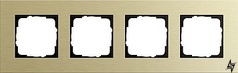 0214217 Рамка Esprit Светлое золото 4-постовая Gira фото