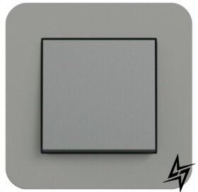 0211423 Рамка с антрацитовой подложкой E3 Темно-серый / Антрацит 1-постовая Gira фото