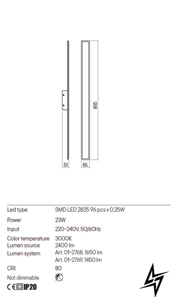 Настенный светильник бра Redo Wapi 01-2768 ЛЕД  фото в живую, фото в дизайне интерьера