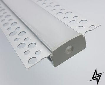 LED-профиль врезной под штукатурку, 3 метра ЛПШ28_3 фото