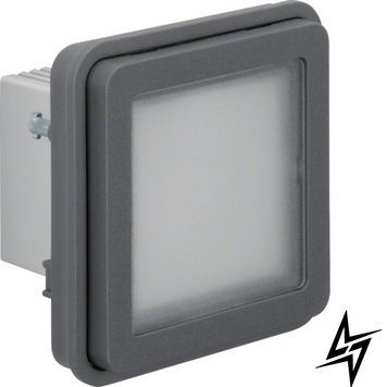 Вставка LED-сигнала белого цвета серая 10А/250В W.1 Berker 51733525 WNA603 фото