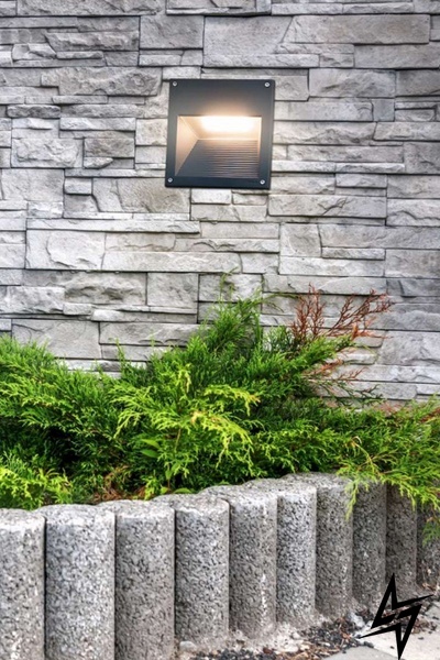 Встраиваемый уличный светильник Norlys Namsos 5011GR ЛЕД 28192 фото в живую, фото в дизайне экстерьера
