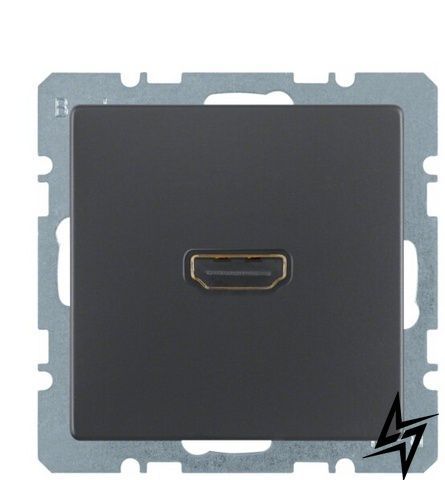 HDMI розетка Q.x 3315426086 (антрацит) Berker фото