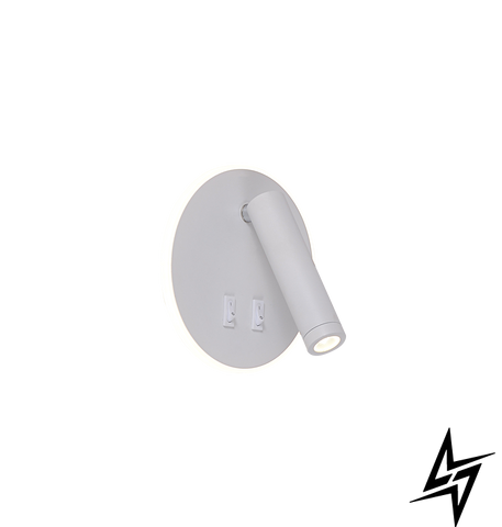 Настінне бра Zumaline Circa W4107-WH біле 5,5 Вт 3000 K W4107-WH фото