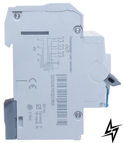 Диференціальний автоматичний вимикач ADZ360D, C10А, 30мА, Hager фото