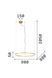 Люстра Ideal Lux Crown 314921 золото 42 Вт 3000 K 314921 - изображение 4