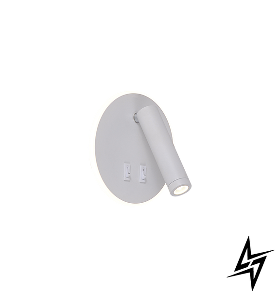 Настенное бра Zumaline Circa W4107-WH белое 5,5 Вт 3000 K W4107-WH фото
