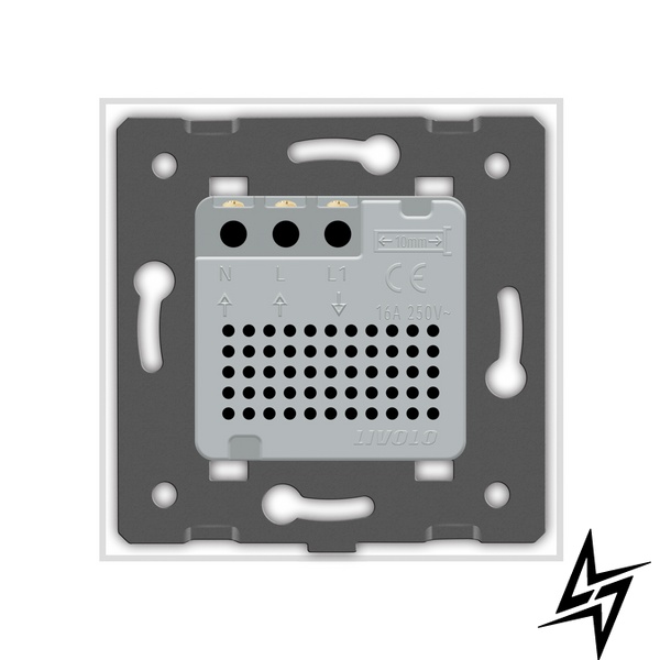 Терморегулятор сенсорний з датчиком температури повітря Сухий контакт для котлів Livolo білий скло (VL-C701TM3-11) фото