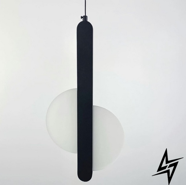 Подвесной светильник со встроенными светодиодами LE30703 LED 5W 4000K 20x42см Черный AA 230 фото в живую, фото в дизайне интерьера