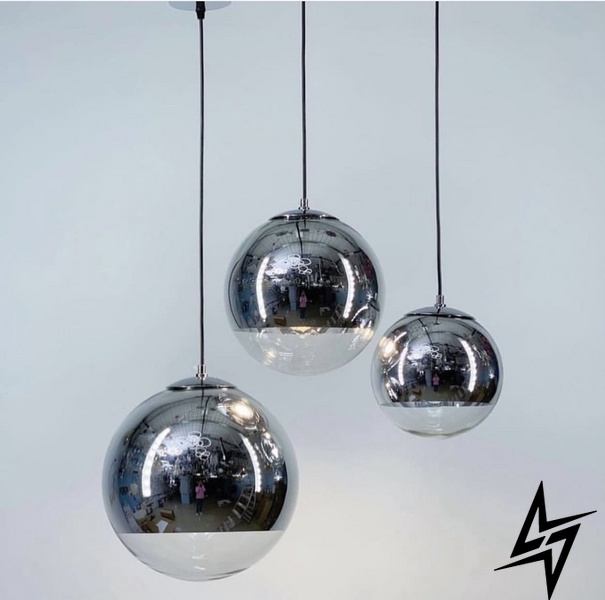 Подвесные светильники с серебряным напылением LE26186 30x30см Хром/Серебро AA 320 SL фото в живую, фото в дизайне интерьера