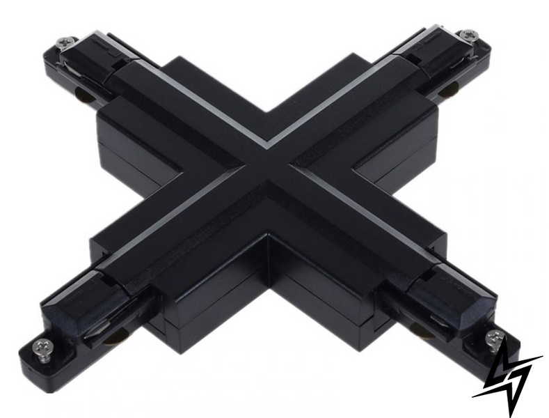 Соединение Х-образное черное KLOODI KDTR-265 BK  фото в живую, фото в дизайне интерьера