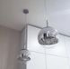 Подвесные светильники с серебряным напылением LE26186 30x30см Хром/Серебро AA 320 SL фото в дизайне интерьера, фото в живую 3/4