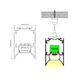 LED профіль Kloodi KLP5075MC_3 срібло, 3 м KLP5075MC_3 - зображення 4
