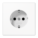 Розетка SCHUKO 16А белая LS 990 Jung LS1520WW - изображение 1