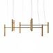Люстра Tube chandelier PikArt 5299-1 Золотой Комплект: 100 см+120 см+150 см+200 см 5299-1 - изображение 1