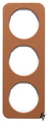 Тримісний рамка R.1 10132369 (коричневий / полярна білизна) Berker фото