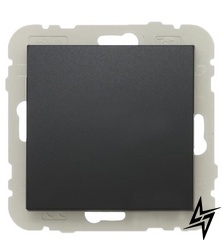Одноклавішний сходовий вимикач Logus 10АХ 250В чорний матовий Efapel фото