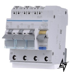 Диференціальний автоматичний вимикач ADZ366D, C16А, 30мА, Hager фото