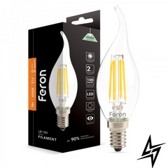 LED лампа Feron 40085 Filament E14 7W 4000K 3,5x11,8см фото
