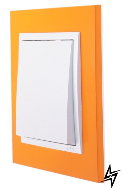 Рамка одинарная универсальная Logus 90. Animato оранжевый/лед Efapel фото