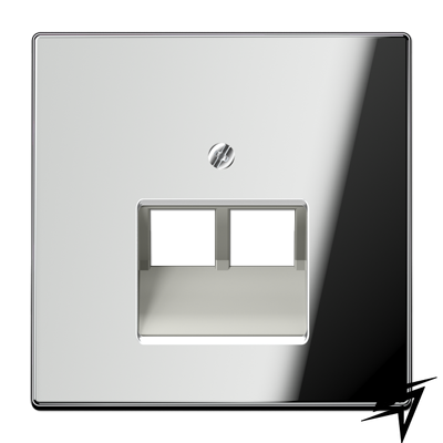 Накладка на компьютерную розетку 2-х хром LS 990 Jung GCR2969-2UA фото